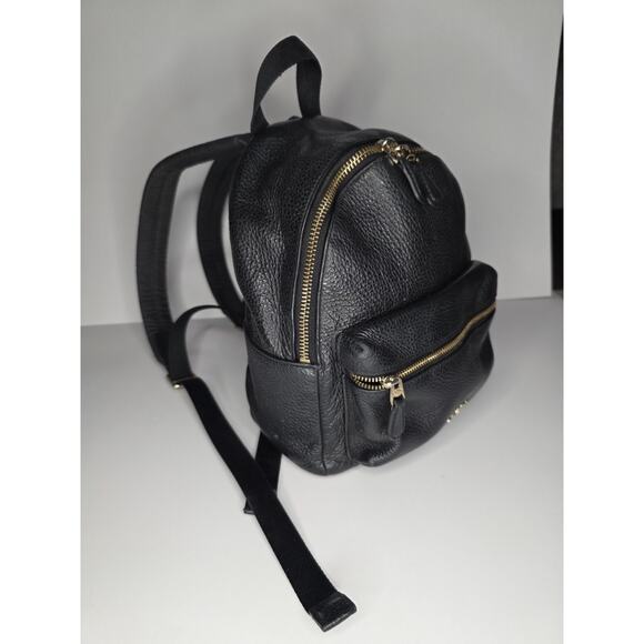 Coach Mini Small Charlie Backpack Pebbled Leather Black F28995 main image 6